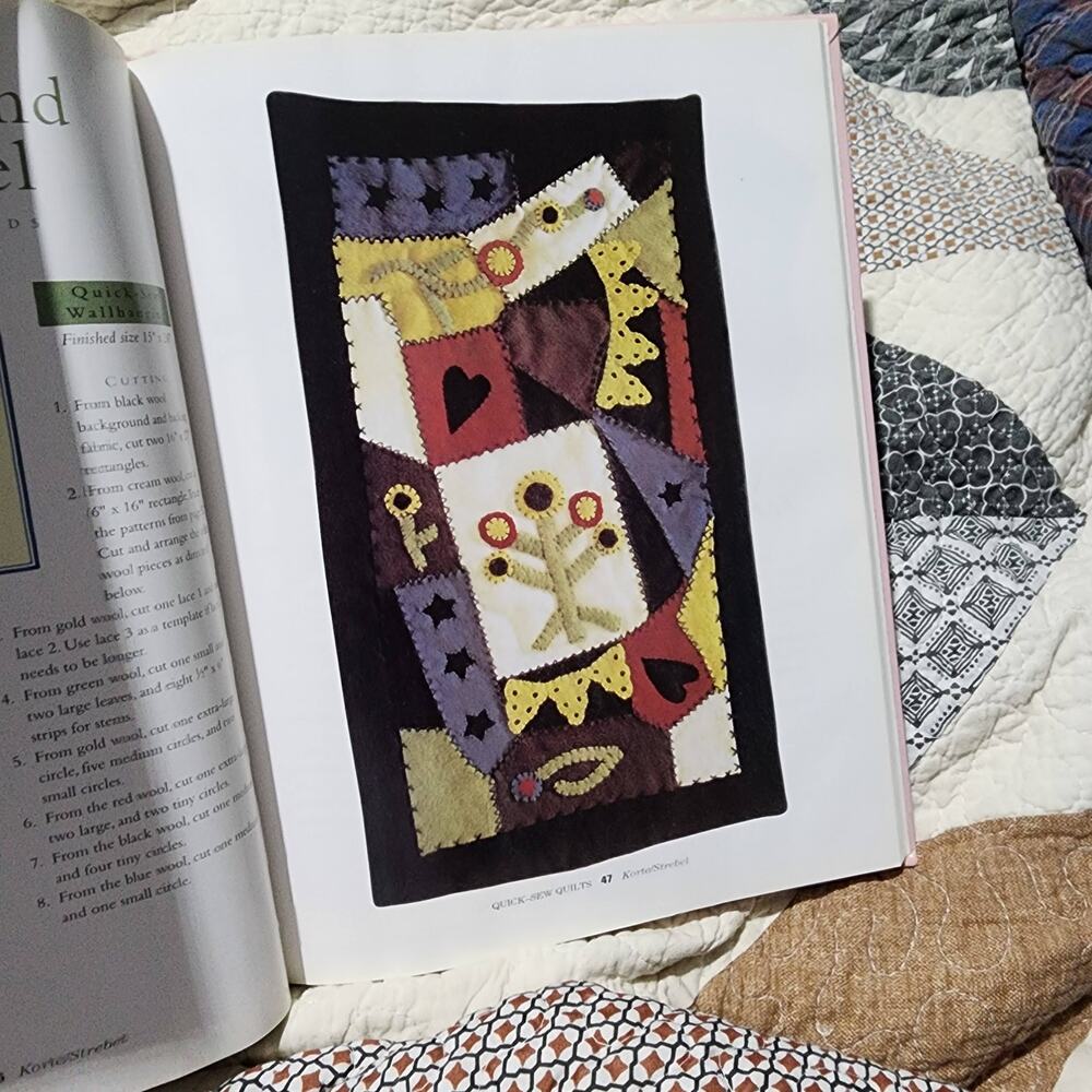 Primitive Applique Pattern Primitive Quilt Pattern Book Rustic Quilt Pattern - Picture 13 of 15
